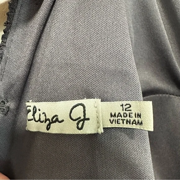 Eliza J Fukuro Textured Glitter Sheath Dress, women’s size 12 - Picture 6 of 10